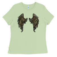 Matcha leopard camouflage wings Ladies Tee - RanaPortraitStore