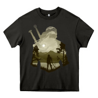 Asphalt the witcher geralt hero sword companion minima list illusion art Heavy Core Tee - tuanDangUi