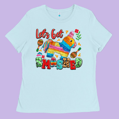 Let's Get Smashed Ladies Tee Designed By Lillyallendesigns