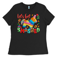 Black let's get smashed Ladies Tee - LillyAllenDesigns