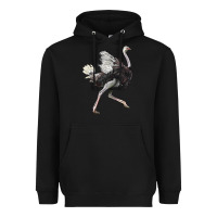 Black Ostrich Heavyweight Hoodie - LillyAllenDesigns