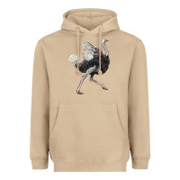 Mushroom Ostrich Heavyweight Hoodie - LillyAllenDesigns