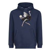 Navy Ostrich Heavyweight Hoodie - LillyAllenDesigns