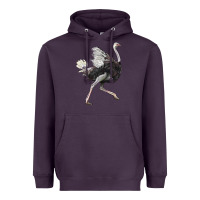Plum Ostrich Heavyweight Hoodie - LillyAllenDesigns