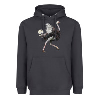 Smoke Ostrich Heavyweight Hoodie - LillyAllenDesigns