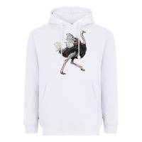 White Ostrich Heavyweight Hoodie - LillyAllenDesigns