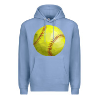 Colony Blue softball Premium Hoodie - FaDigitalArtStudio