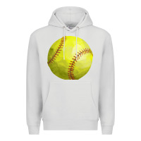 Dove Grey softball Premium Hoodie - FaDigitalArtStudio
