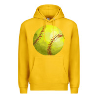Lemon softball Premium Hoodie - FaDigitalArtStudio