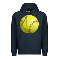 Navy softball Premium Hoodie - FaDigitalArtStudio