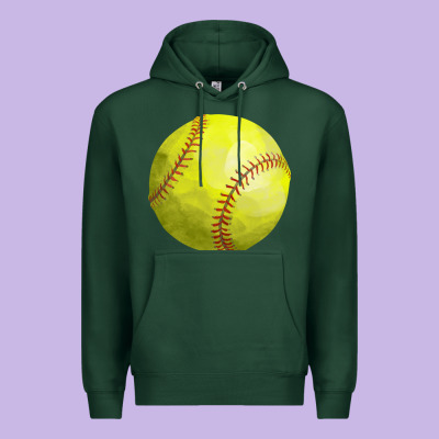 Softball Premium Hoodie Designed By Fadigitalartstudio