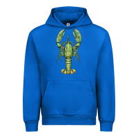 Cobalt lobster Urban Hoodie - BarkalooDesign