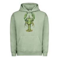 Pigment Oil Green lobster Urban Hoodie - BarkalooDesign