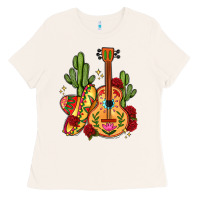 Bone mexican guitar Ladies Tee - LillyAllenDesigns