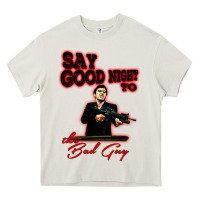 Say Good Night To The Bad Guy Heavy Core Tee | Teevron