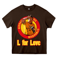 Chocolate Brown l for love Heavy Core Tee - tuanDangUi