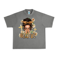 Tornado believe praying caucasian messy bun Urban Heavy Tee - texasbilliewilder