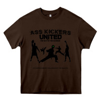 Chocolate Brown ass kickers united Heavy Core Tee - tuanDangUi