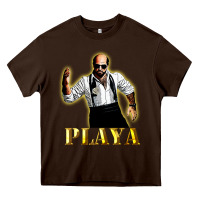 Chocolate Brown les grossman  playa Heavy Core Tee - tuanDangUi