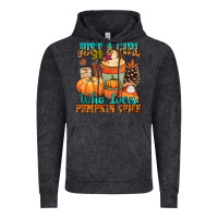 Vintage Black Just a girl who loves pumpkin spice Vintage Hoodie - NancyCooperArtShop