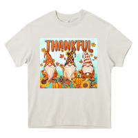 Cream thankful gnome Heavy Core Tee - MaliasSmallBusiness