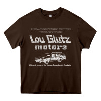 Chocolate Brown lou glutz motors (national lampoon's vacation) Heavy Core Tee - tuanDangUi