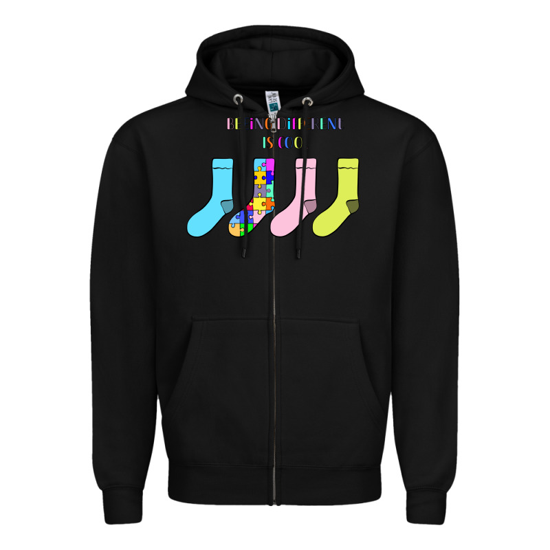 Titi Pretty Art Being Different Is Cool Zipper Hoodie by CowhideDigitalArt | Teevron