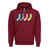 Burgundy Titi Pretty Art Being Different Is Cool Zipper Hoodie - CowhideDigitalArt