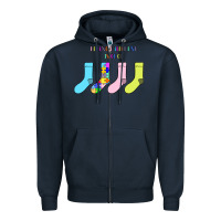 Navy Titi Pretty Art Being Different Is Cool Zipper Hoodie - CowhideDigitalArt