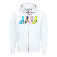 White Titi Pretty Art Being Different Is Cool Zipper Hoodie - CowhideDigitalArt