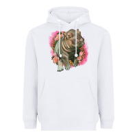 White leopard baby hippo Heavyweight Hoodie - LillyAllenDesigns