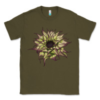 Army Green sun   fill purple sunflower Classic Tee - LillyAllenDesigns