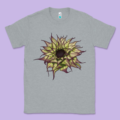 Sun   Fill Purple Sunflower Classic Tee Designed By Lillyallendesigns