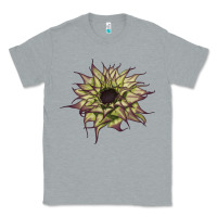 Heather Grey sun   fill purple sunflower Classic Tee - LillyAllenDesigns