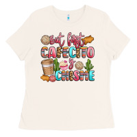 Bone but first cafecito y chisme Ladies Tee - LillyAllenDesigns