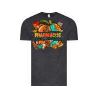 Vintage Black Pharmacist pumpkin Vintage Tee - NancyCooperArtShop