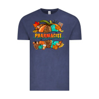 Vintage Denim Pharmacist pumpkin Vintage Tee - NancyCooperArtShop