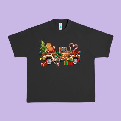 Gingerbread Truck Urban Heavy Tee Designed By Texasbilliewilder