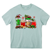 Arona Christmas tractor coffee cup Heavy Core Tee - NancyCooperArtShop