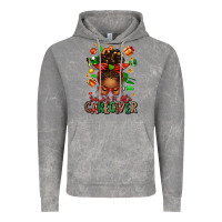 Cloud Rock santas favorite caregiver afro messy bun Vintage Hoodie - texasbilliewilder