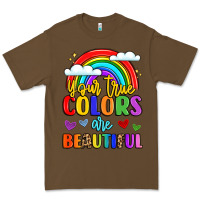 Cacao name vibrant positivity rainbow art Premium Tee - LillyAllenDesigns