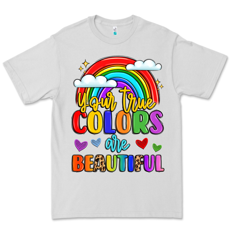 Name Vibrant Positivity Rainbow Art Premium Tee by LillyAllenDesigns | Teevron
