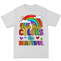 Dove Grey name vibrant positivity rainbow art Premium Tee - LillyAllenDesigns