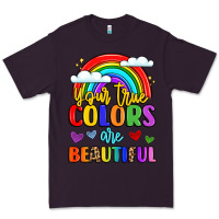 Plum name vibrant positivity rainbow art Premium Tee - LillyAllenDesigns