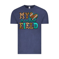 Vintage Denim my heart is on that field american football Vintage Tee - Jasminsmagicworld
