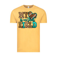 Vintage Mustard my heart is on that field american football Vintage Tee - Jasminsmagicworld