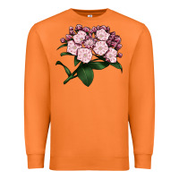 Carrot Mountain Laurel Flower Illustrations Premium Sweatshirt - LillyAllenDesigns