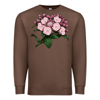 Chestnut Mountain Laurel Flower Illustrations Premium Sweatshirt - LillyAllenDesigns