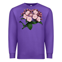 Purple Mountain Laurel Flower Illustrations Premium Sweatshirt - LillyAllenDesigns