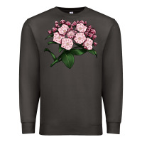Smoke Mountain Laurel Flower Illustrations Premium Sweatshirt - LillyAllenDesigns